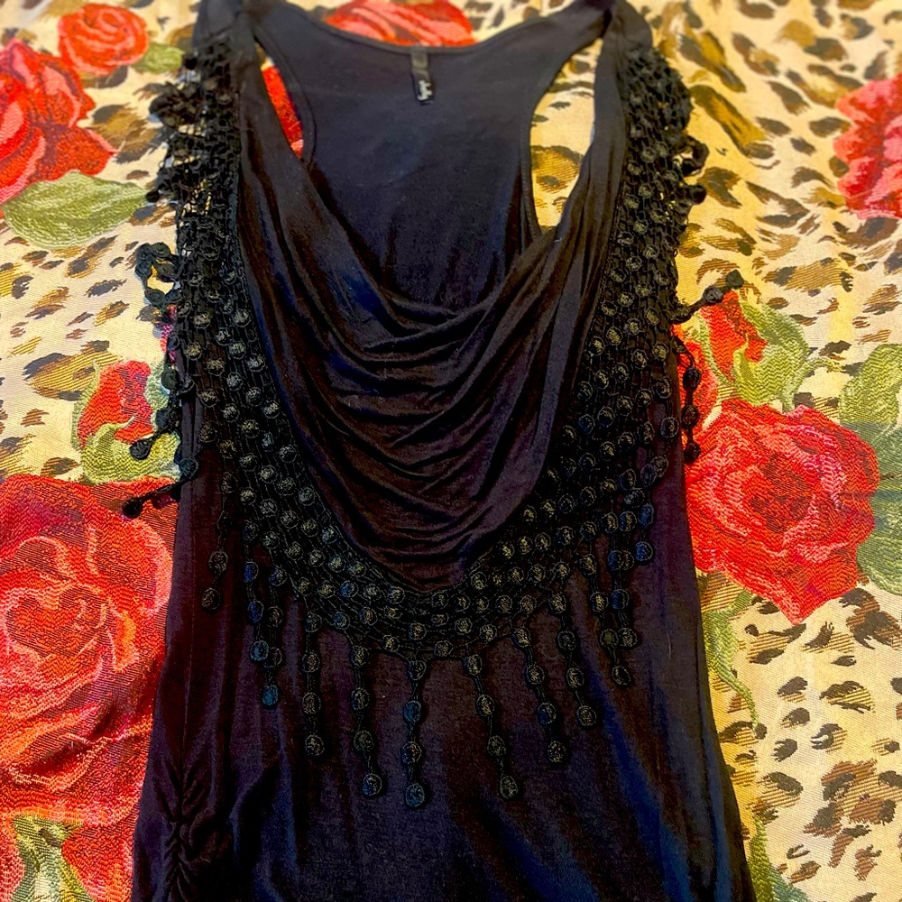 Cute dressy black tank top